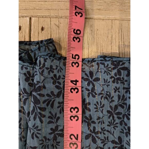 Misa Los Angeles Ilona Women's Floral Ruffled High-Low Maxi Skirt Black S - Picture 7 of 11